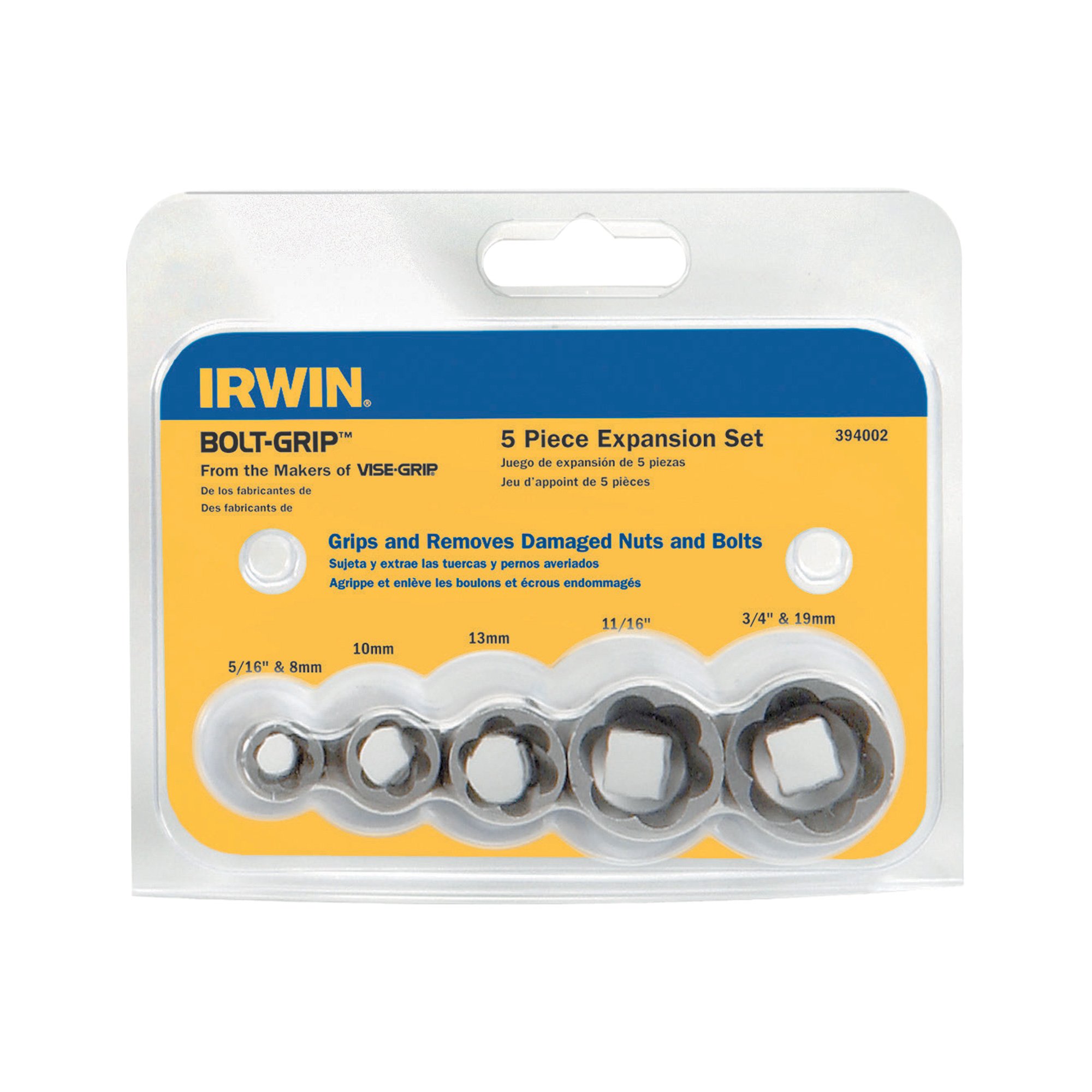 Irwin Bolt-Grip Extractors/Expanders — 5-Pc. Set